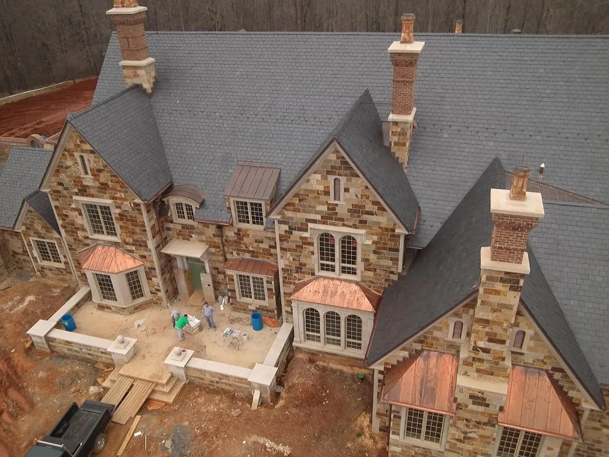 Craftsman Roofing Slate Roof Repair project in Cabaniss